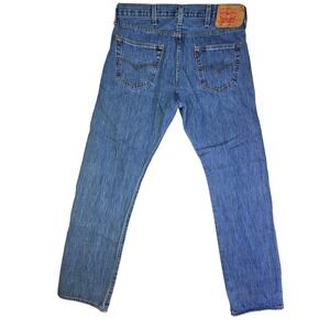 Levis 501 Original Fit Mens Jeans Medium Wash Blue Straight Leg 38x34 00501-0193